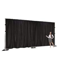 Cortinas de fundo Urby de duas camadas de chiffon, tule e poliéster Cortinas de fundo Urby de duas camadas de chiffon, tule e poliéster