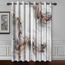 Cortinas de janela Baocicco Grey Gold Marble Blackout 42x84in