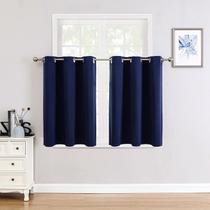 Cortinas de janela ChrisDowa Small com isolamento térmico azul marinho Cortinas de janela ChrisDowa Small com isolamento térmico azul marinho