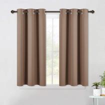 Cortinas de janela NICETOWN Blackout Cappuccino 42x45cm (conjunto de 2)