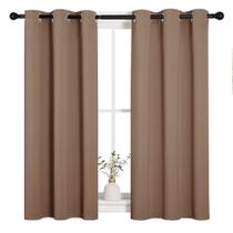 Cortinas de janela NICETOWN Blackout Cappuccino 86x114cm 2 peças