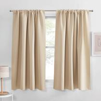 Cortinas de janela PONY DANCE Beige Blackout 115x114cm 2 peças