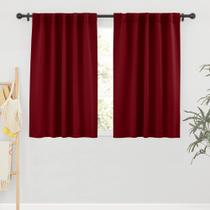 Cortinas de janela RYB HOME Blackout com isolamento térmico 42x115cm