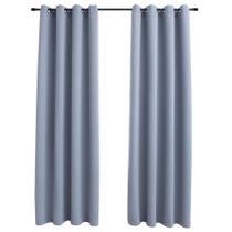 Cortinas de janela VidaXL Elegant Blackout Grey 54x160cm 2 unidades