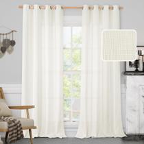 Cortinas de Linho LAMIT Creme - 213x213cm (2 Unidades)