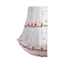 Cortinas De Natal De 84 Polegadas Com Estampa De Poinsétia E Xadrez Buffalo, Decoração Para Sala De