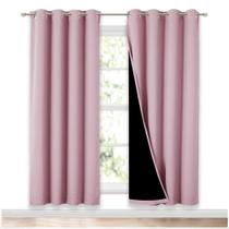 Cortinas de painel de janela NICETOWN 100% Blackout Lavender 72cm