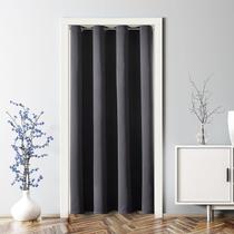 Cortinas de porta Blackout ChrisDowa Dark Grey 132x203cm 1 painel Cortinas de porta Blackout ChrisDowa Dark Grey 132x203cm 1 painel