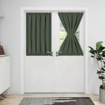 Cortinas de porta Blackout Easy-Going, verde acinzentado, 64x100cm Cortinas de porta Blackout Easy-Going, verde acinzentado, 64x100cm