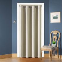 Cortinas de porta ChrisDowa Blackout Beige 132x203cm 1 painel Cortinas de porta ChrisDowa Blackout Beige 132x203cm 1 painel