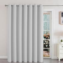 Cortinas de porta deslizante Blackout Patio Joydeco 100x213cm cinza