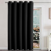 Cortinas de porta deslizante Blackout Patio Joydeco 70x213cm pretas