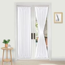 Cortinas de porta francesas DWCN Thermal 90x180cm Poliéster branco Cortinas de porta francesas DWCN Thermal 90x180cm Poliéster branco