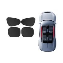 Cortinas De Proteção Solar Eletrostáticas De 4 Camadas Para Janelas Laterais De Carro, Anti-reflexo,