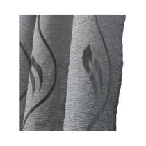 Cortinas De Sala De Estar Em Jacquard Cinza Com Design De Folhas Em Tule Vazado 1PC Decoração Para Cortinas De Sala De Estar Em Jacquard Cinza Com Design De Folhas Em Tule Vazado 1PC Decoração Para