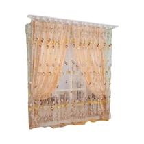 Cortinas De Tule Roxas 200x100 CM Modernas Para Sala De Estar Quarto Infantil Cozinha