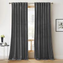 Cortinas de Veludo Cinza RYB HOME - 213x213cm - 2 Peças Cortinas de Veludo Cinza RYB HOME - 213x213cm - 2 Peças