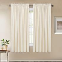 Cortinas de Veludo Ivory White StangH - 160x160cm (2 Painéis)