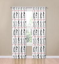 Cortinas Disney Mickey Mouse - Conjunto de 4 Peças (2 Painéis + 2 Amarrações) - 84"