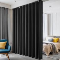 Cortinas divisórias de quarto Hoeflife Blackout Ceiling Track Black