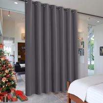 Cortinas divisórias de quarto RYB HOME Blackout Grey 250x210cm 1 painel