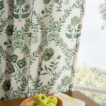 Cortinas: DOIS PAINÉIS, linho floral verde, 240x245cm, 2 painéis Cortinas: DOIS PAINÉIS, linho floral verde, 240x245cm, 2 painéis