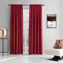 Cortinas DONREN Backdrop 1,5 m x 2,7 m Thermal Blackout Red
