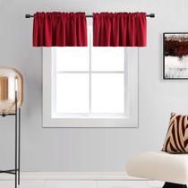 Cortinas DONREN Cenefa Navideña Roja 132x41 cm 2 Paneles Cortinas DONREN Cenefa Navideña Roja 132x41 cm 2 Paneles
