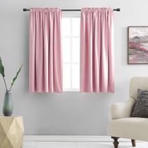 Cortinas DONREN Pink para crianças Room Blackout 107x115cm 2 painéis Cortinas DONREN Pink para crianças Room Blackout 107x115cm 2 painéis