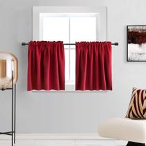 Cortinas DONREN Red Festival Tier, 76x61 cm, 2 painéis Cortinas DONREN Red Festival Tier, 76x61 cm, 2 painéis