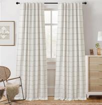 Cortinas DriftAway 2 painéis 100% Blackout Plaid 244x244 cm