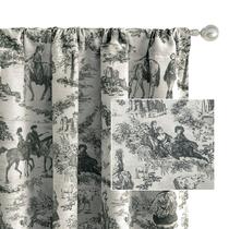 Cortinas DriftAway 96" Vintage Pattern Blackout Thermal 2 painéis Cortinas DriftAway 96" Vintage Pattern Blackout Thermal 2 painéis