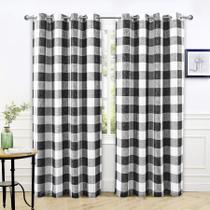 Cortinas DriftAway Buffalo Plaid Blackout 127x213cm 2 painéis