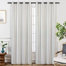 Cortinas DriftAway Farmhouse Linen Blend Blackout 260 cm cinza