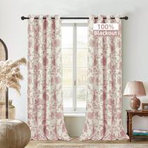 Cortinas DriftAway Freda Floral Paisley 213x213cm Blackout 2 painéis Cortinas DriftAway Freda Floral Paisley 213x213cm Blackout 2 painéis