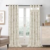 Cortinas DriftAway Freda Linen Blend 213 x 132 cm Floral Blackout Cortinas DriftAway Freda Linen Blend 213 x 132 cm Floral Blackout