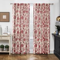 Cortinas DriftAway Freda Mezcla de Lino Floral 213x132cm 2 Paneles Cortinas DriftAway Freda Mezcla de Lino Floral 213x132cm 2 Paneles