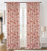 Cortinas DriftAway Toile Thermal Blackout 132x260 cm vermelhas