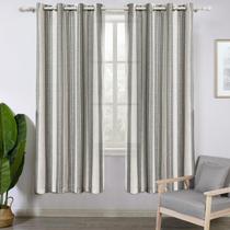 Cortinas DriftAway Vertical Listradas Linen Blend Grey 160 cm Cortinas DriftAway Vertical Listradas Linen Blend Grey 160 cm