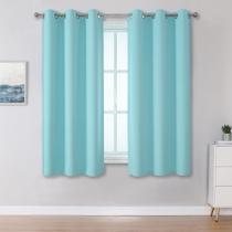 Cortinas DUALIFE Aqua para sala de estar, quarto, 34x54 polegadas