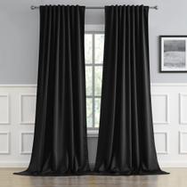 Cortinas DUALIFE Black Out, 274 cm de comprimento, sala de estar, 2 painéis Cortinas DUALIFE Black Out, 274 cm de comprimento, sala de estar, 2 painéis