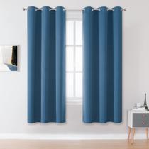 Cortinas DUALIFE Midnight Blue 160x160cm para quarto de meninos e crianças