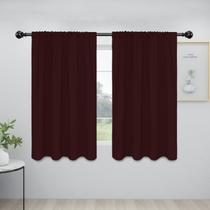 Cortinas Easy-Going 107 x 137 cm Rod Pocket Blackout Wine 2 painéis Cortinas Easy-Going 107 x 137 cm Rod Pocket Blackout Wine 2 painéis