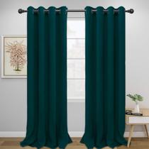 Cortinas Easy-Going, 2 peças, 132 x 274 cm, Thermal Blackout Teal Cortinas Easy-Going, 2 peças, 132 x 274 cm, Thermal Blackout Teal