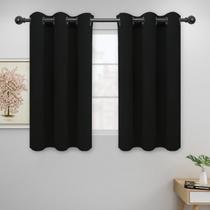 Cortinas Easy-Going Blackout 2 painéis 107x114 cm pretas