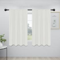 Cortinas Easy-Going Blackout com isolamento térmico 107x137 cm em marfim