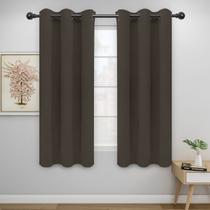 Cortinas Easy-Going Blackout com isolamento térmico 107x160cm Café