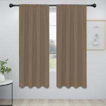 Cortinas Easy-Going Blackout com isolamento térmico 86x183 cm Camel