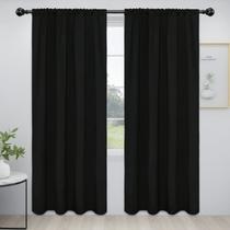 Cortinas Easy-Going Blackout Redução de Ruído 132x213 cm Pretas Cortinas Easy-Going Blackout Redução de Ruído 132x213 cm Pretas
