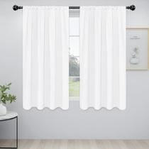 Cortinas Easy-Going Rod Pocket Blackout 107 x 160 cm brancas 2 painéis Cortinas Easy-Going Rod Pocket Blackout 107 x 160 cm brancas 2 painéis